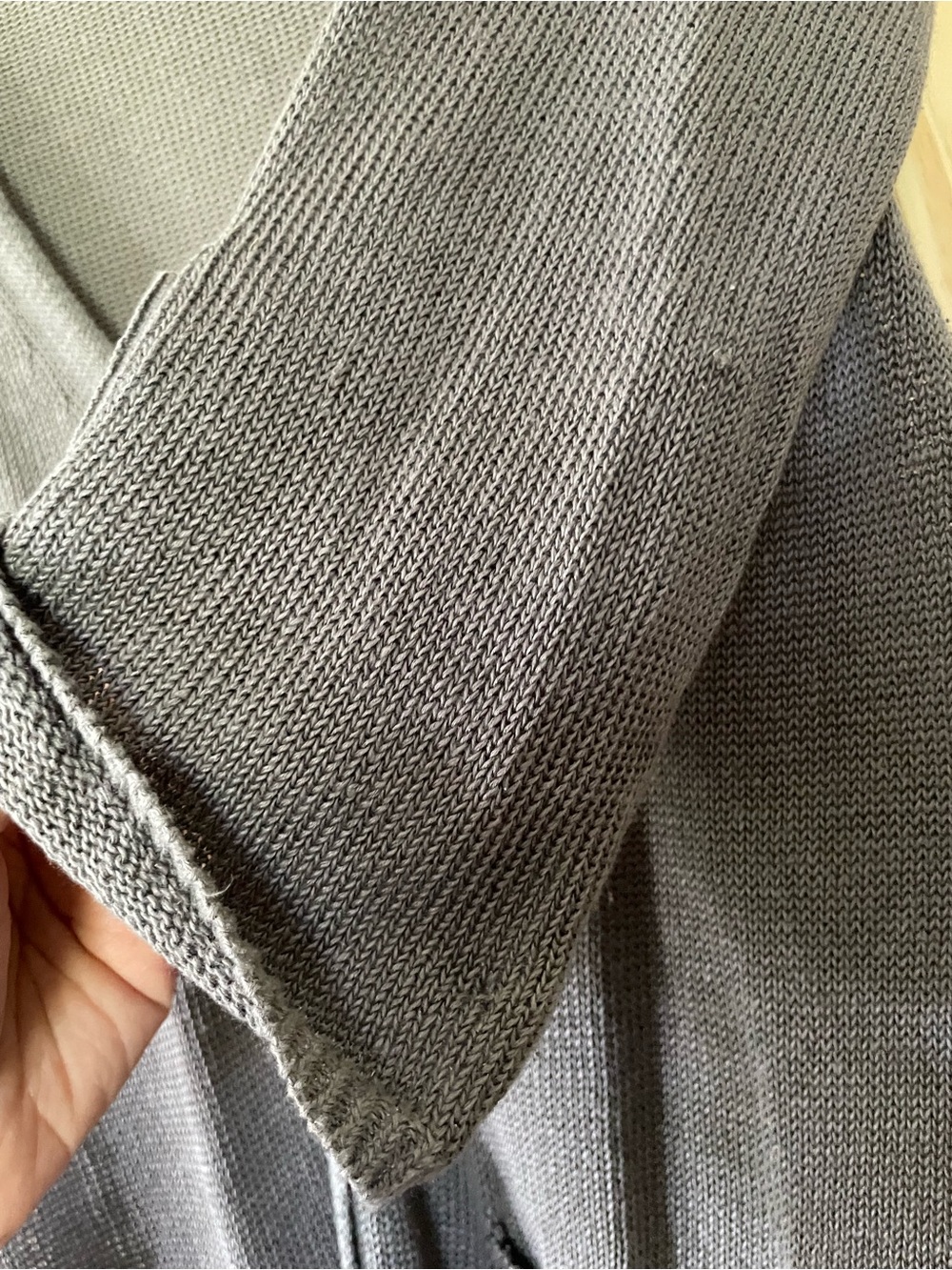 J. Jill Open-Knit Long Cardigan in Gray - Picture 9 of 10